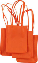 Schultertasche , 20 cm, B 15 cm, Orange, Stärke: 7 cm