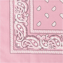 Bedrucktes Bandana-Tuch, Größe 55x55 cm, Pink