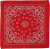 Bedrucktes Bandana-Tuch, Größe 55x55 cm, Rot