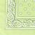 Bedrucktes Bandana-Tuch, Größe 55x55 cm, Grün