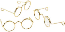 Brillen, Breite: 35mm, Gold