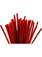 Pfeifenreiniger, 6 mm x  30 cm, Rot, 50 Stck