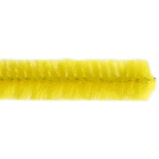 Pfeifenreiniger, 6 mm x  30 cm, Gelb, 50 Stck