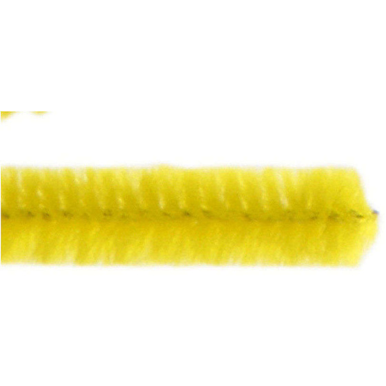 Pfeifenreiniger, 15 mm x  30 cm, Gelb, 15 Stück