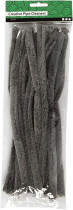Pfeifenreiniger, 15 mm x  30 cm, Grau, 15 Stück