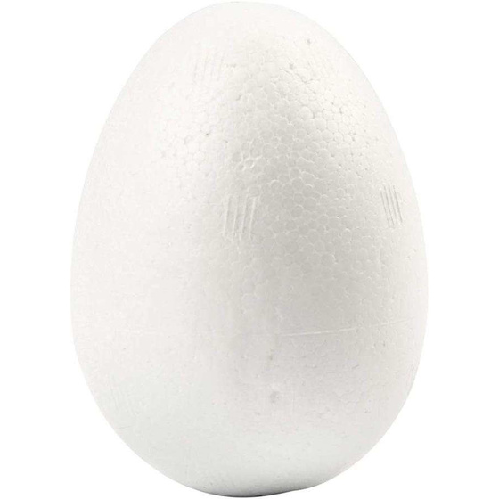 Styropor-Eier, 6 cm, Wei Styropor