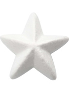 Stern, 11 cm, Weiß, Styropor, 25 Stück
