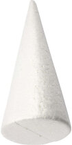 Kegel, 25 cm x 10 cm, Weiß, Styropor, 1 Stück