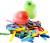 Luftballons, Sortierte Farben, L 51+58 cm, Lang