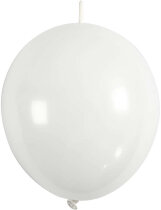 Ballons, Weiß, Ketten-Ballons