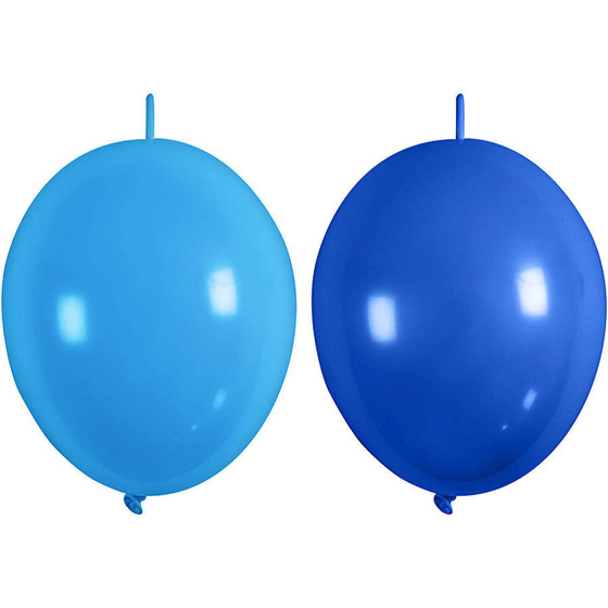Ballons, Blau, Hellblau, Ketten-Ballons