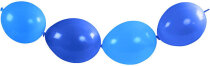 Ballons, Blau, Hellblau, Ketten-Ballons