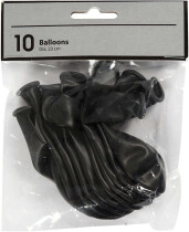 Ballons, Schwarz, 23 cm