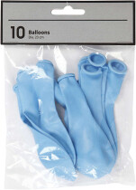 Ballons, Hellblau, 23 cm, rund