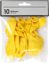 Ballons, Gelb, 23 cm, rund