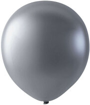 Ballons, Silber, 23 cm, rund