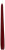 Antike Kerze, 2,2 cm, H: 24,5 cm, Weinrot