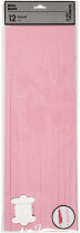 Papier-Quasten, Pink/Rosa, 12 x 35 cm, 12 Stück