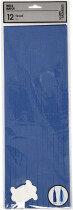 Papier-Quasten, Dunkelblau/Hellblau, 12 x 35 cm, 12...