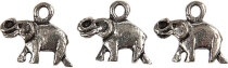 Elefant,  15 x 15 x 4 mm, LochGröße 1 mm,...