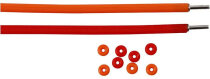 Armband, 20 cm, 4 mm, Orange, Rot, 2Sets