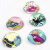 3D Cabochons, 14 mm x 7 mm, Sortierte Farben