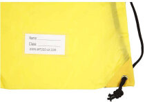 Turnbeutel, A4 34x45 cm, Fluoreszierend Gelb