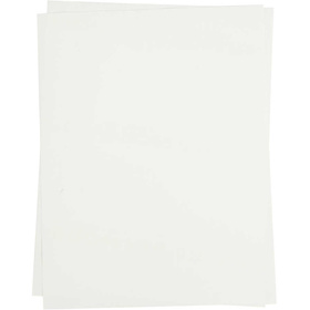 Transferfolie, 21,5x28 cm, Transparent, für helle Textilien, bedruckbar, 5Bl.