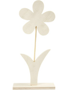 Blume mt Standfuß aus Holz, H: 27,5 cm, 1 Stück