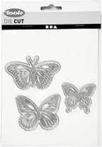 Stanzform, 12,1 x 11,8 cm, Schmetterlinge