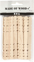 Holzstäbchen zum Basteln, 11,4 x 1 cm, Birke, 30Stck.