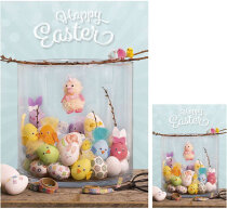 Inspirationsposter, 50 x 70 cm, 21 x 30 cm, Frohe Ostern,...