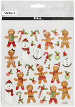 Sticker,  30 Stck., Lebkuchenfiguren