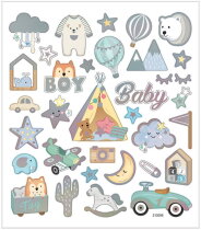 Sticker,  32 Stck., Baby Boy