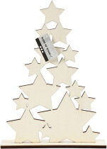 Deko-Weihnachtsbaum aus Sternen, H: 29,8cm, 1 Stück