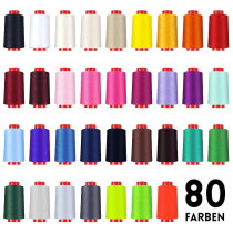 Overlockgarn in 80 Farben, 4000 m Konen, Overlockgarn in...