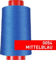 Overlock Nähgarn, 4000 m, 100 % Polyester Mittelblau...