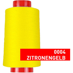 Overlock Nhgarn, 4000 m, 100 % Polyester Zitronengelb - 004
