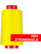 Overlock Nähgarn, 4000 m, 100 % Polyester Zitronengelb - 004