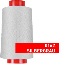 Overlock Nähgarn, 4000 m, 100 % Polyester Silbergrau...