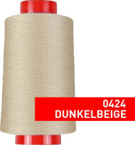 Overlock Nähgarn, 4000 m, 100 % Polyester Beige,...