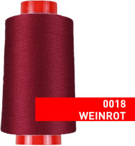 Overlock Nähgarn, 4000 m, 100 % Polyester Weinrot -...