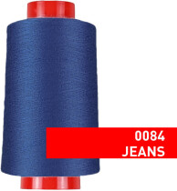 Overlock Nähgarn, 4000 m, 100 % Polyester Jeans - 084