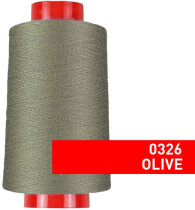 Overlock Nähgarn, 4000 m, 100 % Polyester Olive - 0326