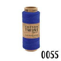 Baumwollkordel Twine Blau, 100 Meter, 1mm
