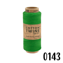 Baumwollkordel Twine, Grün, 100 Meter, 1mm