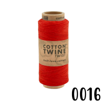Baumwollkordel Twine Rot, 100 Meter, 1mm