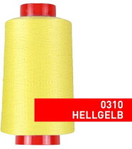 Overlock Nähgarn, 4000 m, 100 % Polyester Hellgelb -...