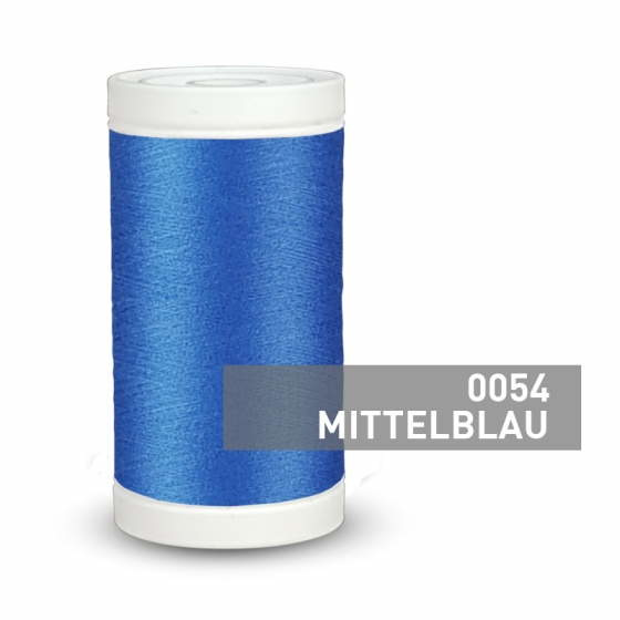 Nhgarn Nr. 120 in 80 Farben, 500 m, Overlockgarn - Mittelblau