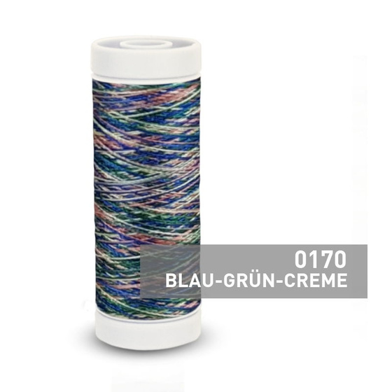 Universal Nähgarn, Multicolor, 125 m, 100 % Viskose, freie Farbwahl